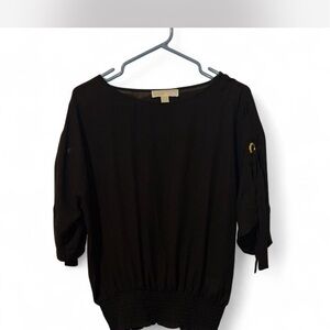 Michael kors Black 3/4 Sleeve Blouse size small